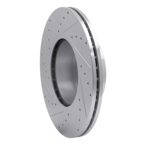 BMW 228I Brake Rotor (1) - Front Right - R1 Concepts - Drilled & Slotted - Silver - `07-`21